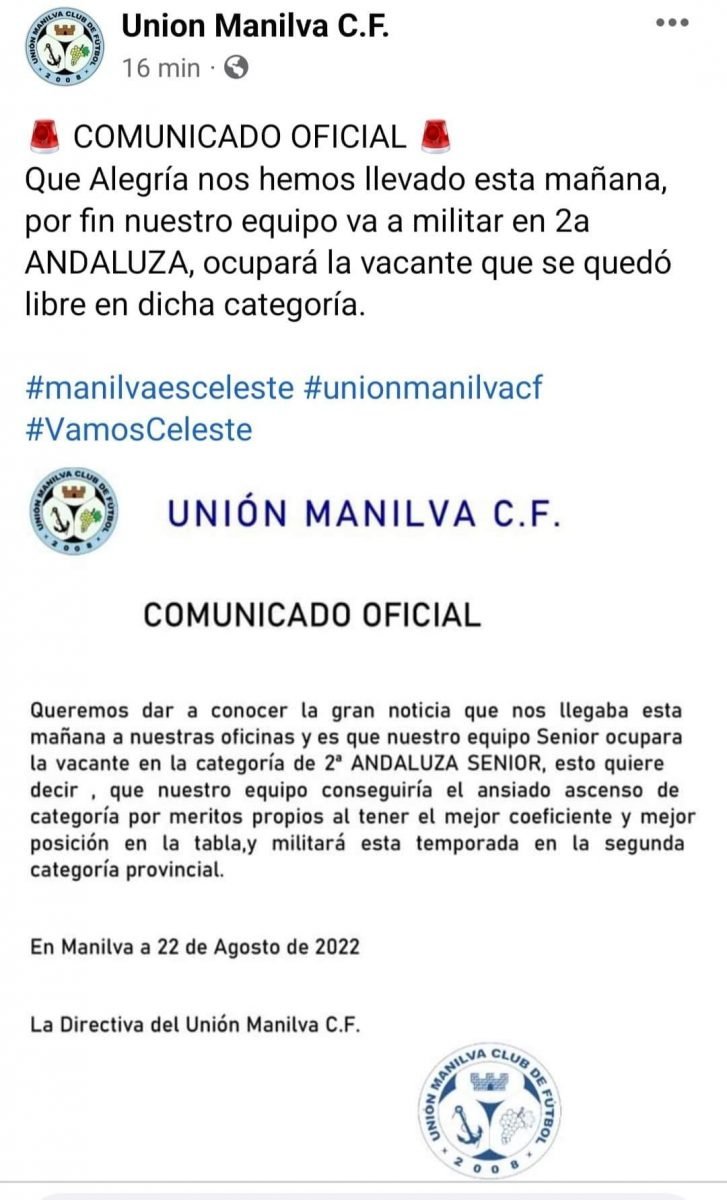 La Unión Manilva CF, a la segunda andaluza - 3DA21650 32C2 482D 95B7 C0BCD384657D La Unión Manilva CF, a la segunda andaluza - 3DA21650 32C2 482D 95B7 C0BCD384657D