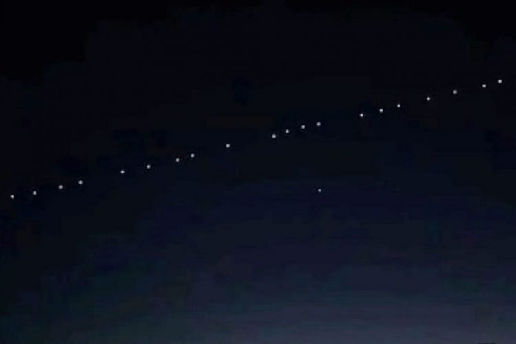 El "tren de luces" en el cielo podría volver a verse este fin de semana - Satélites Starlink