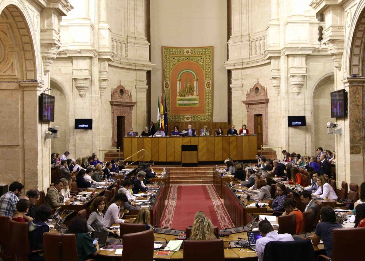 El PSOE denuncia el veto del Parlamento andaluz a una pregunta "para que no se hable de Marbella" - Pleno del Parlamento de Andalucia