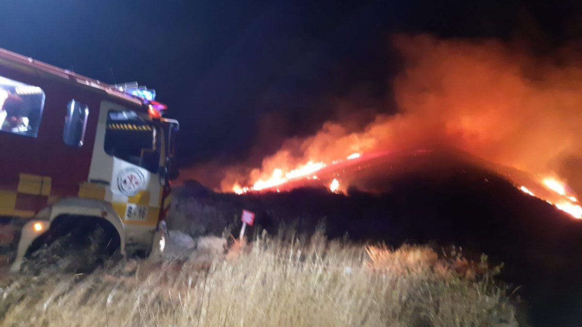 Varios bomberos forestales luchan contra un nuevo incendio en Benahavís - WhatsApp Image 2022 11 15 at 9.05.11 PM Foto del incendio declarado en Benahavís. / Infoca