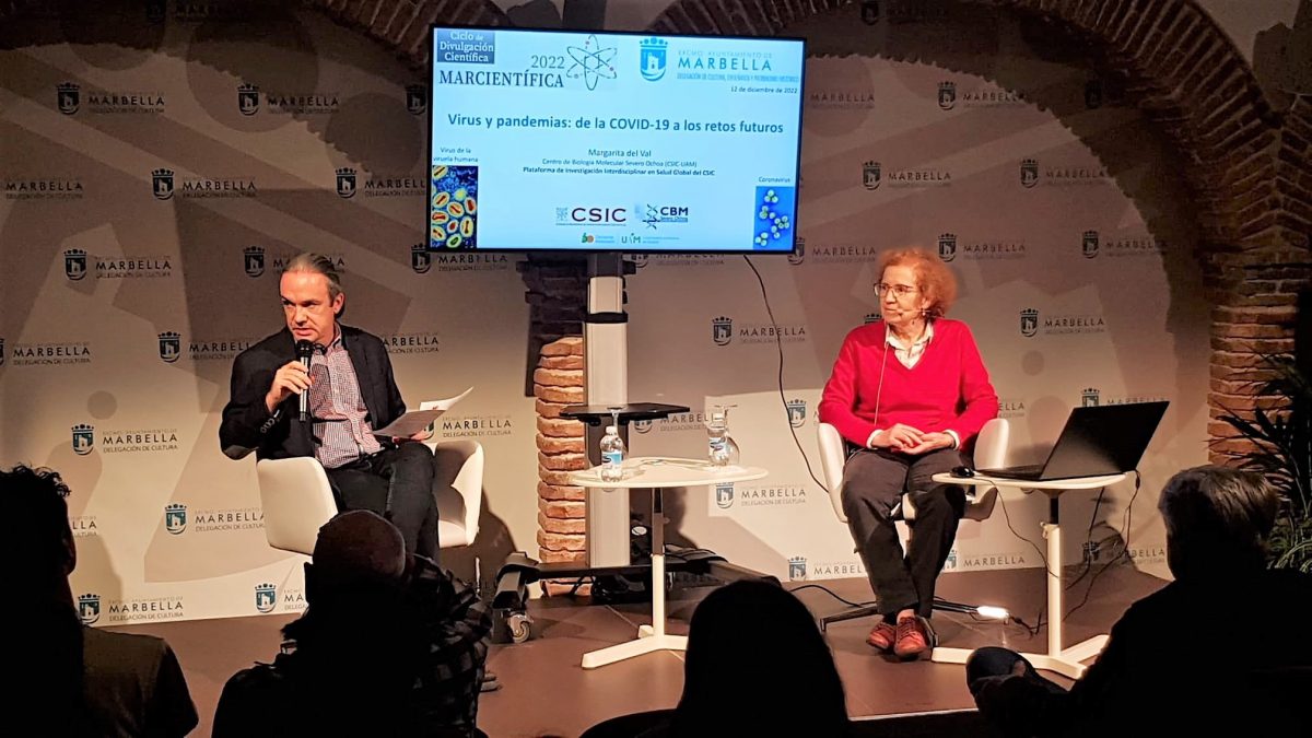 La prestigiosa científica Margarita del Val acudió en Marbella a un ciclo sobre Astrobiología - Marcientifica 1 La prestigiosa científica Margarita del Val acudió en Marbella a un ciclo sobre Astrobiología - Marcientifica 1