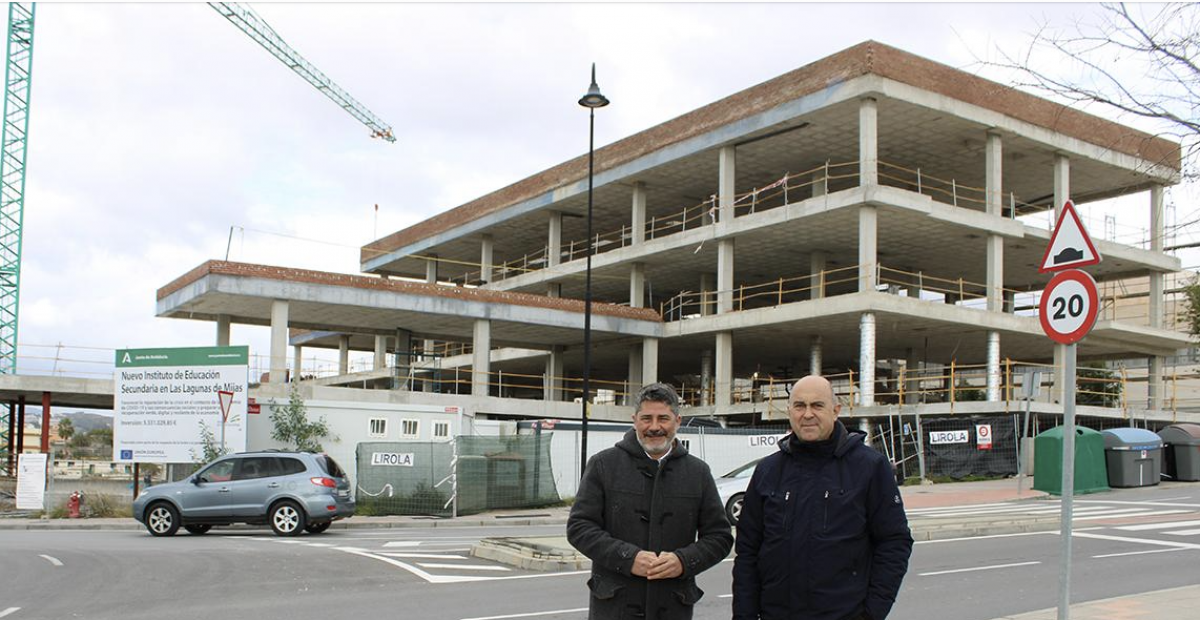 Denuncian la "paralización" de las obras del nuevo instituto de Las Lagunas - Captura de Pantalla 2023 02 09 a las 18.26.52 El PSOE denuncia la paralización de las obras del nuevo instituto de Mijas.
