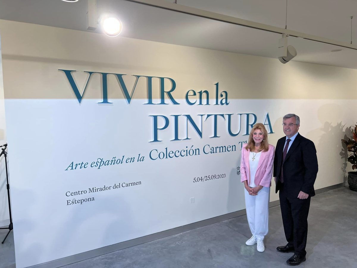El alcalde de Estepona y la baronesa Carmen Thyssen visitan el centro expositivo del Mirador del Carmen - Thussen 2 El alcalde de Estepona y la baronesa Carmen Thyssen visitan el centro expositivo del Mirador del Carmen - Thussen 2