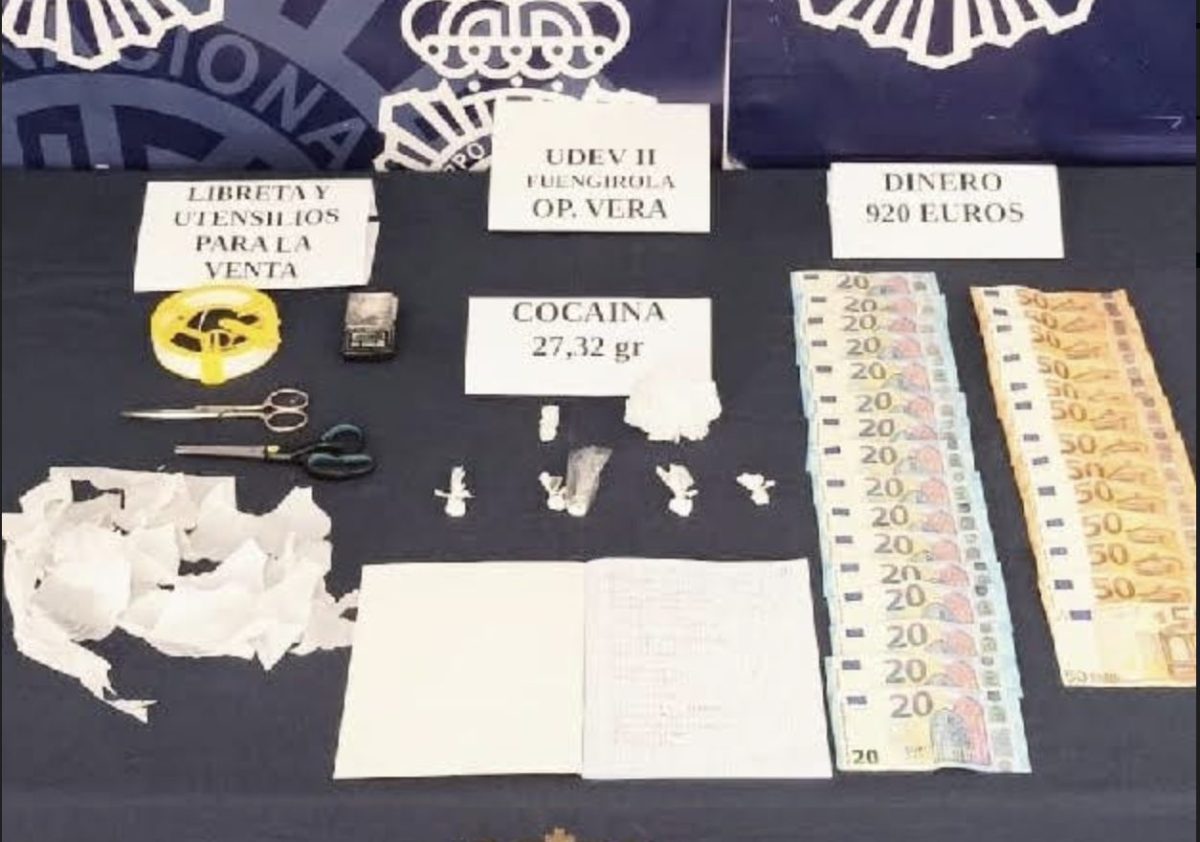 Cae un punto de venta de droga en la zona del recinto ferial de Fuengirola - Captura de Pantalla 2023 04 24 a las 12.46.11 Lo intervenido durante la operación 'Vera'.