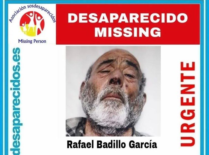 Desaparece Rafael Badillo, de 64 años, en Marbella - Desaparecido recorte Desaparece Rafael Badillo, de 64 años, en Marbella - Desaparecido recorte