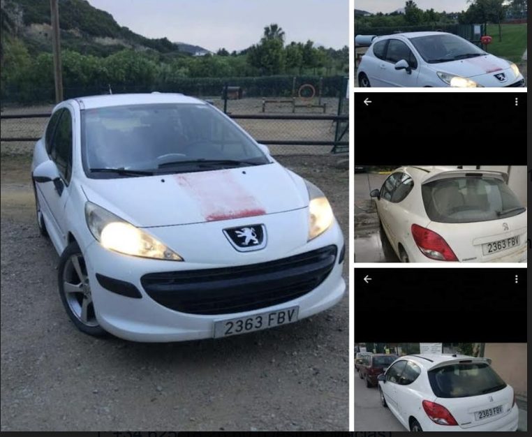 Roban un coche en Sabinillas - Captura de Pantalla 2023 05 08 a las 11.31.46 Peugeot 207 robado en Manilva.