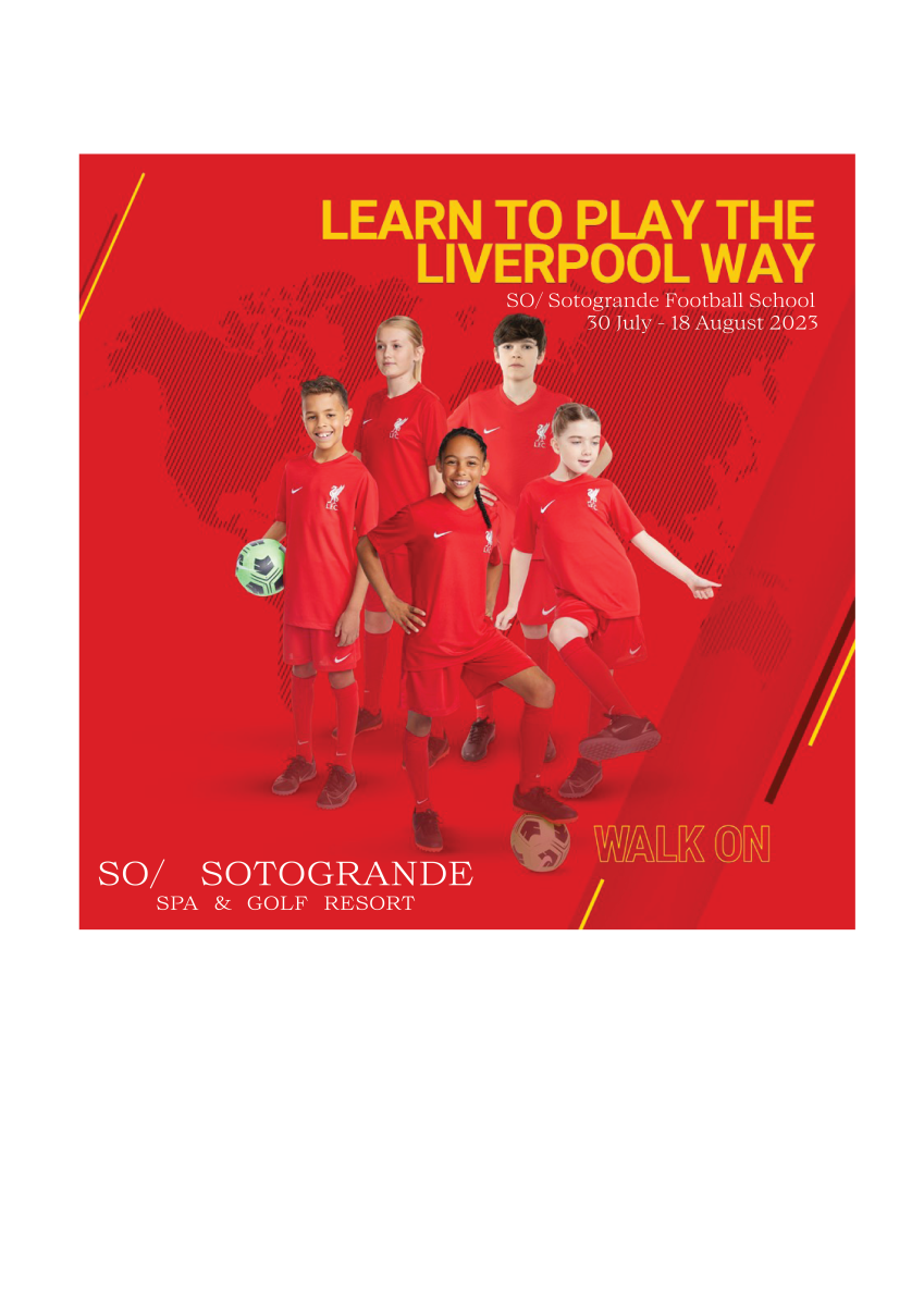 La Escuela de Fútbol del FC Liverpool llega este verano a SO/ Sotogrande - FLYER SO Sotogrande football school La Escuela de Fútbol del FC Liverpool llega este verano a SO/ Sotogrande - FLYER SO Sotogrande football school