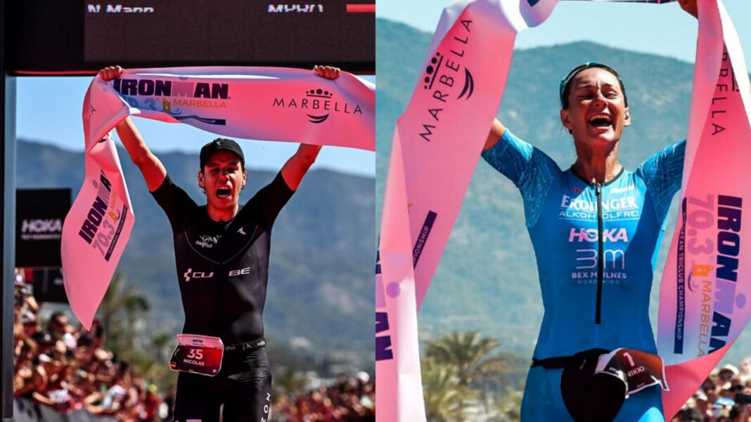 Nicolas Mann y Nikki Barnlett ganadores del Ironman 70.3 celebrado este domingo en Marbella - Ironman Nicolas Mann y Nikki Barnlett ganadores del Ironman 70.3 celebrado este domingo en Marbella - Ironman