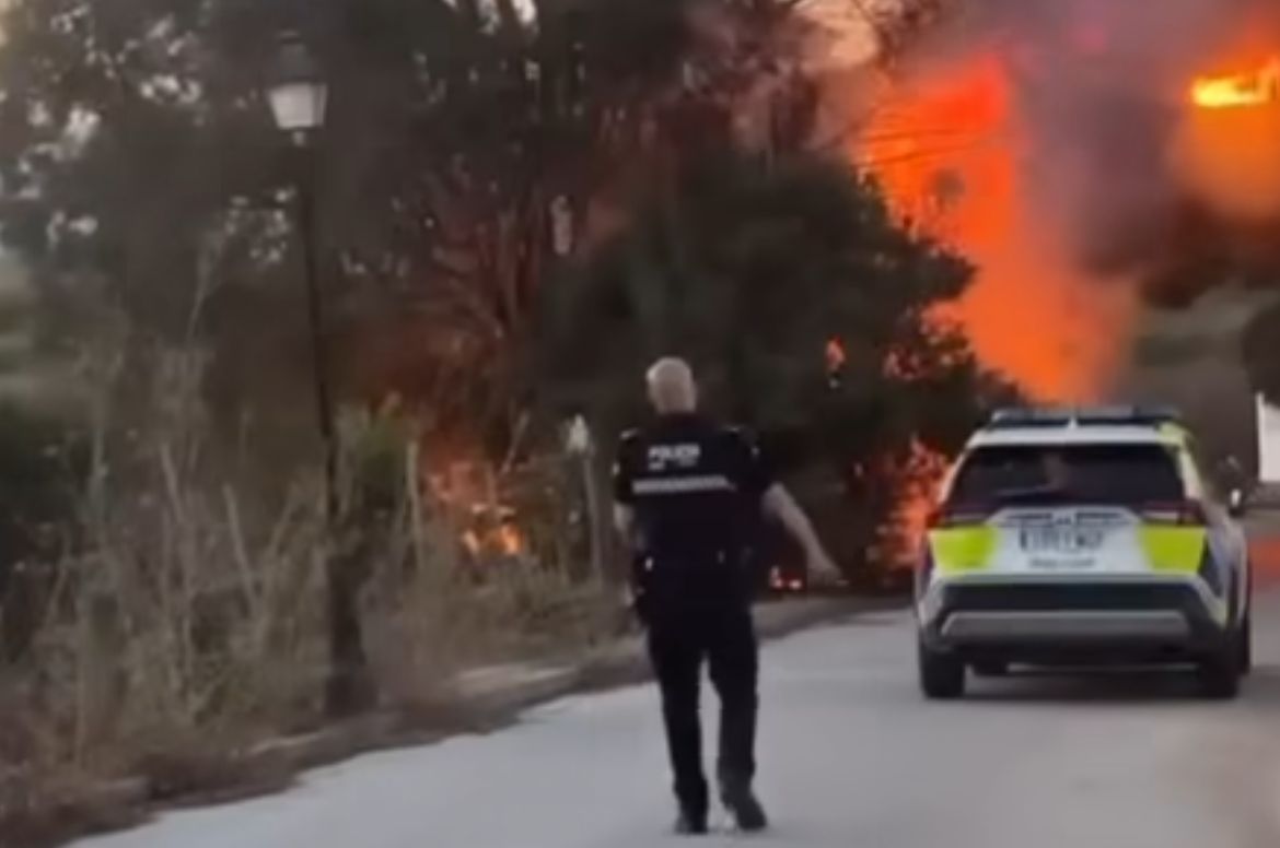 Un árbol arde en la zona de El Chaparral en Mijas - WhatsApp Image 2023 07 25 at 11.45.54 Un árbol arde en la zona de El Chaparral en Mijas - WhatsApp Image 2023 07 25 at 11.45.54