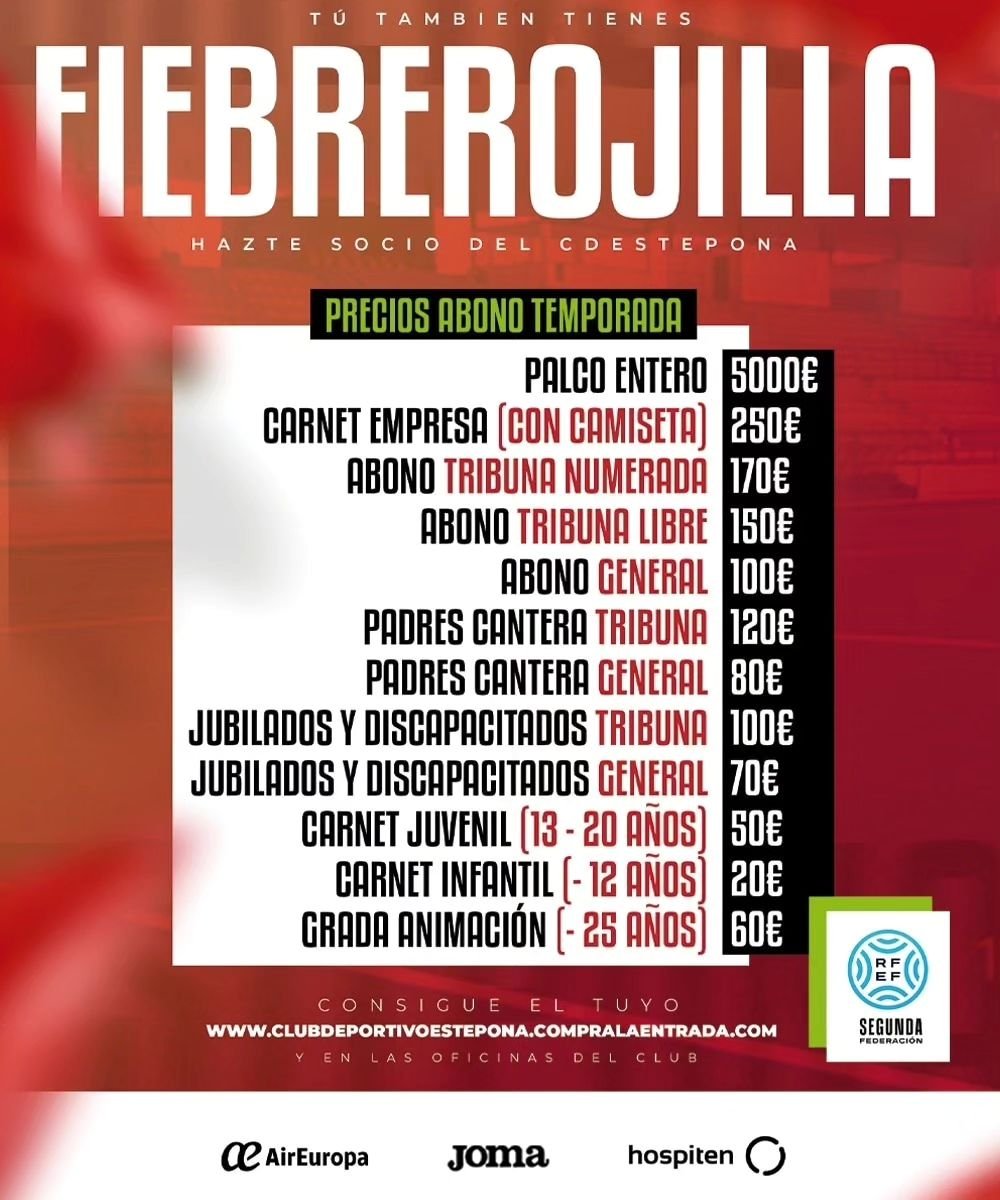 Ya están a la venta los abonos para la temporada 23/24 de CD Estepona - abonos cd estepona Ya están a la venta los abonos para la temporada 23/24 de CD Estepona - abonos cd estepona