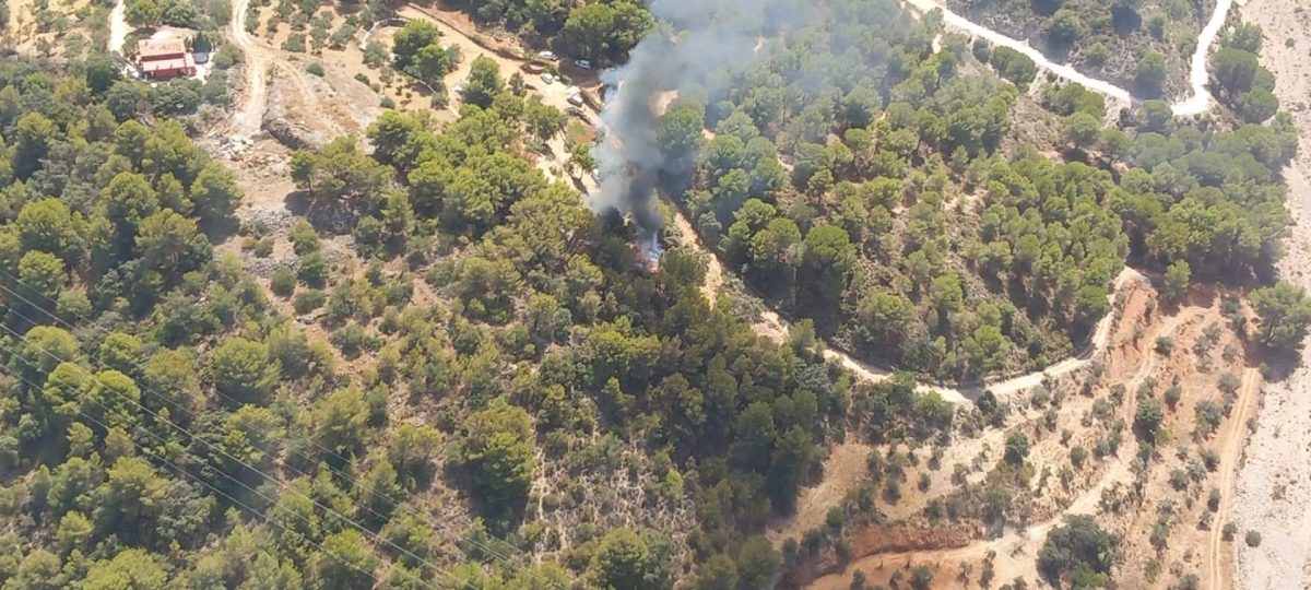 Extinguido el incendio forestal en el paraje Alpujata de Monda - Incendio Monda Extinguido el incendio forestal en el paraje Alpujata de Monda - Incendio Monda
