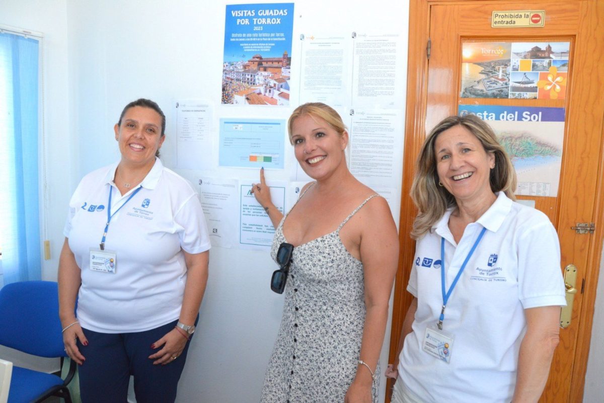 Torrox incorpora en las oficinas de turismo de la costa información sobre el estado del mar - Vanessa Torrox incorpora en las oficinas de turismo de la costa información sobre el estado del mar - Vanessa