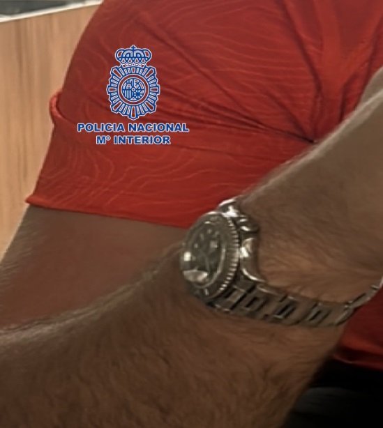 Detenido un turista por denunciar que lo habían drogado y robado un reloj de 11.000 euros - 20231018 foto reloj Reloj supuestamente sustraído.