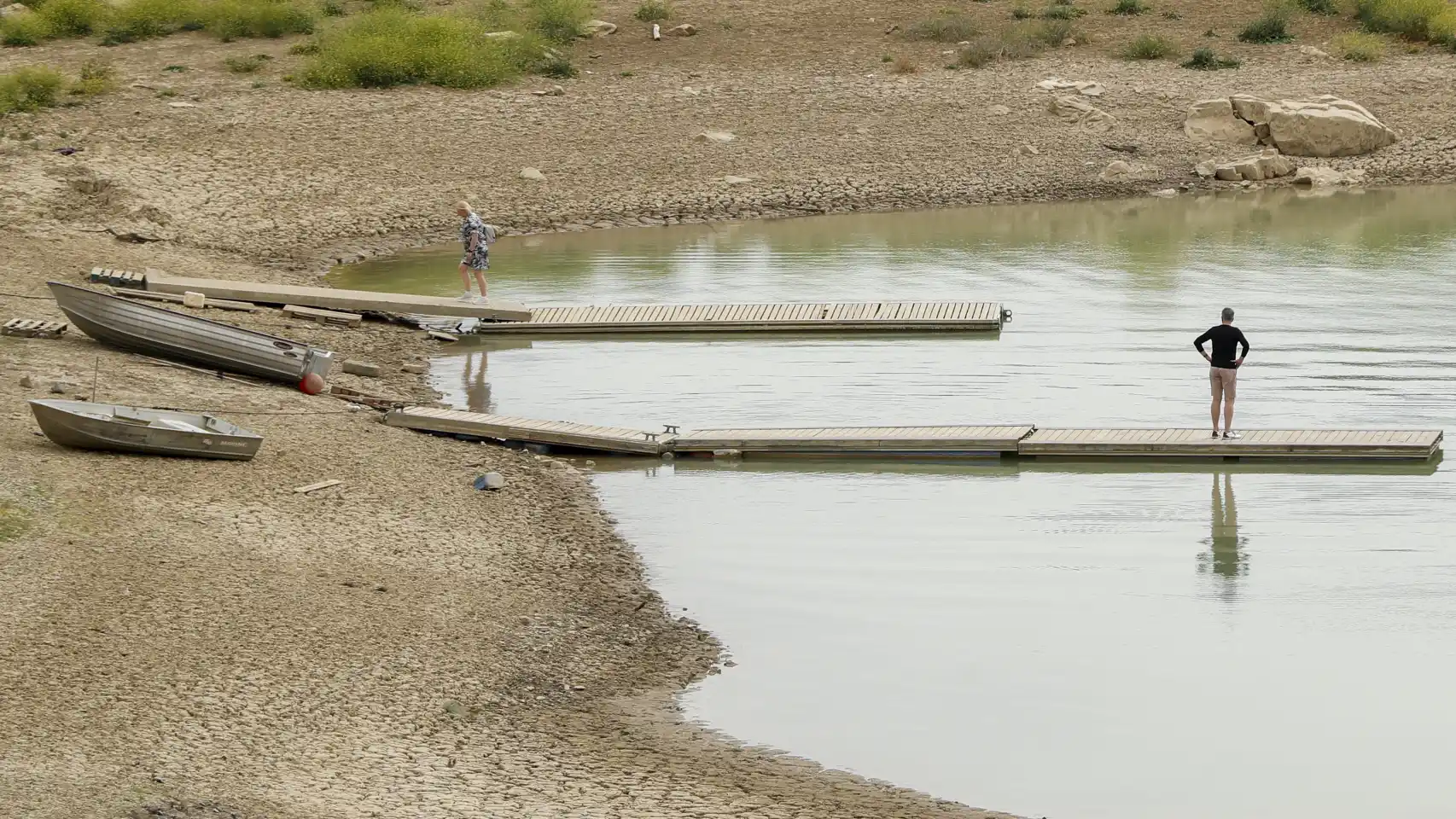 La Costa del Sol en estado de emergencia: Nuevas medidas de ahorro ante la sequía - Embalse de La Viñuela.