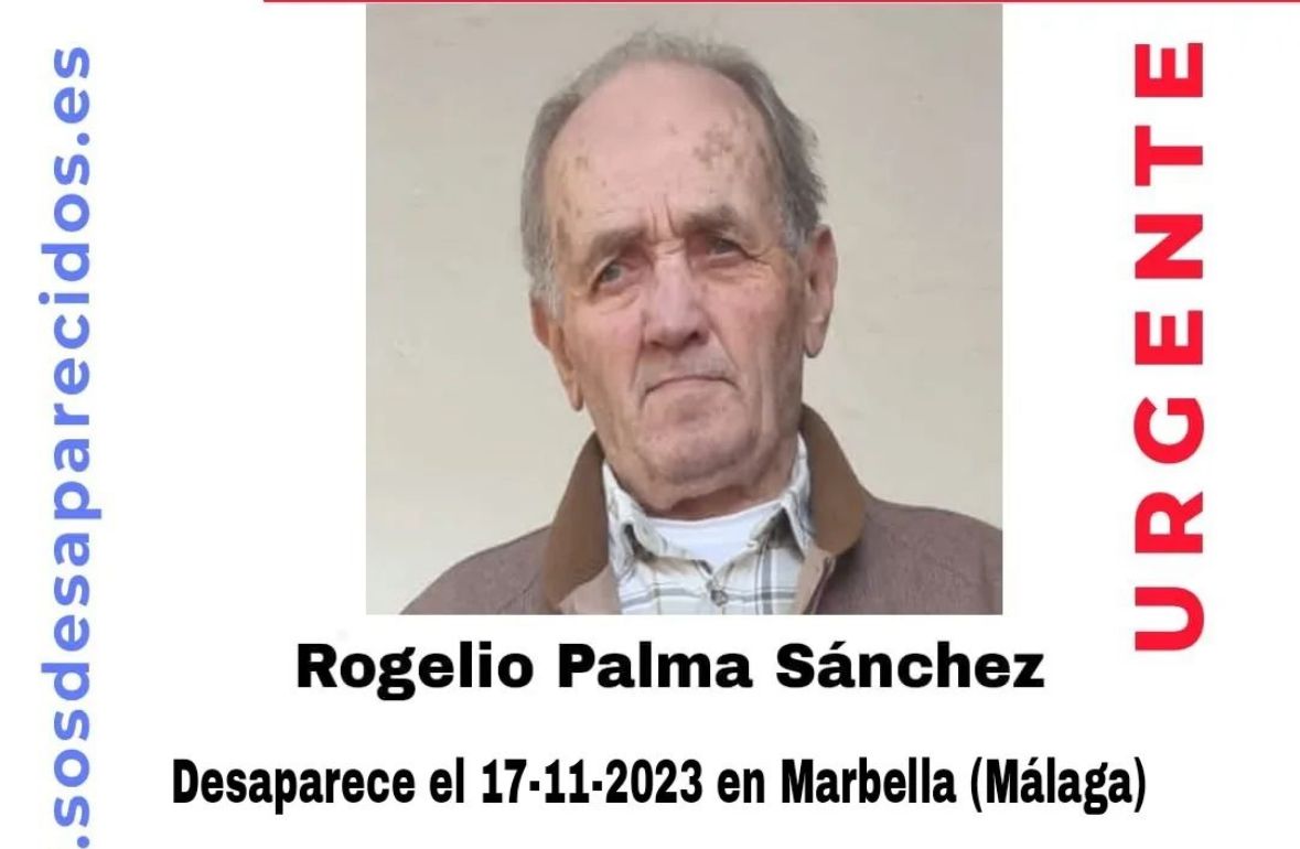 Encontrado Rogelio Palma Sánchez, el hombre desaparecido en Marbella este viernes - Rogelio Palma Sanchez Encontrado Rogelio Palma Sánchez, el hombre desaparecido en Marbella este viernes - Rogelio Palma Sanchez