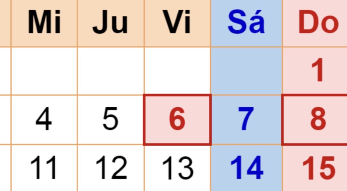 ¿Adiós a los festivos del 6 y 8 de diciembre? El Gobierno plantea eliminarlos en 2024 - IMG 9039 ¿Adiós a los festivos del 6 y 8 de diciembre? El Gobierno plantea eliminarlos en 2024 - IMG 9039