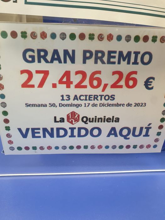 Premio de la Quiniela de 27.426 euros en la Administración de Loterías de Joaquín Muñoz - WhatsApp Image 2023 12 20 at 09.51.09 Premio de la Quiniela de 27.426 euros en la Administración de Loterías de Joaquín Muñoz - WhatsApp Image 2023 12 20 at 09.51.09