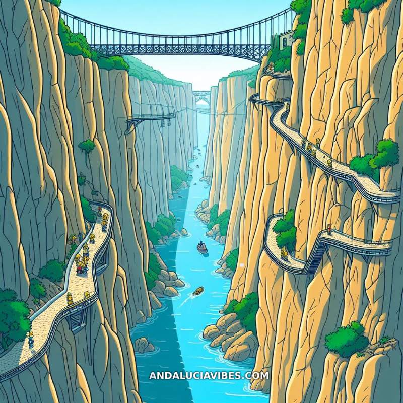 ¿Cómo sería un capítulo de Los Simpsons en la Costa del Sol? - simpsons caminito rey malaga andaluciavibes com2 1 ¿Cómo sería un capítulo de Los Simpsons en la Costa del Sol? - simpsons caminito rey malaga andaluciavibes com2 1