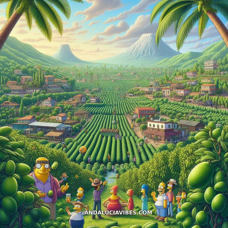 ¿Cómo sería un capítulo de Los Simpsons en la Costa del Sol? - simpsons paseo plantacion aguacates axarquia malaga andaluciavibes com2 1 ¿Cómo sería un capítulo de Los Simpsons en la Costa del Sol? - simpsons paseo plantacion aguacates axarquia malaga andaluciavibes com2 1