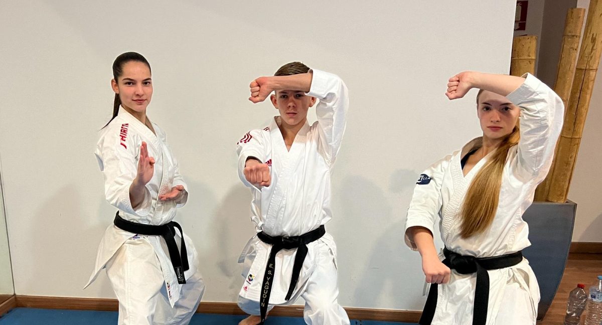 Julieta, Carla y Elisey representarán a España en el Europeo de Karate - WhatsApp Image 2024 01 29 at 18.32.16 Carla, Elisey y Julieta, que representarán a España en el Eurpeo. / D.MACÍAS