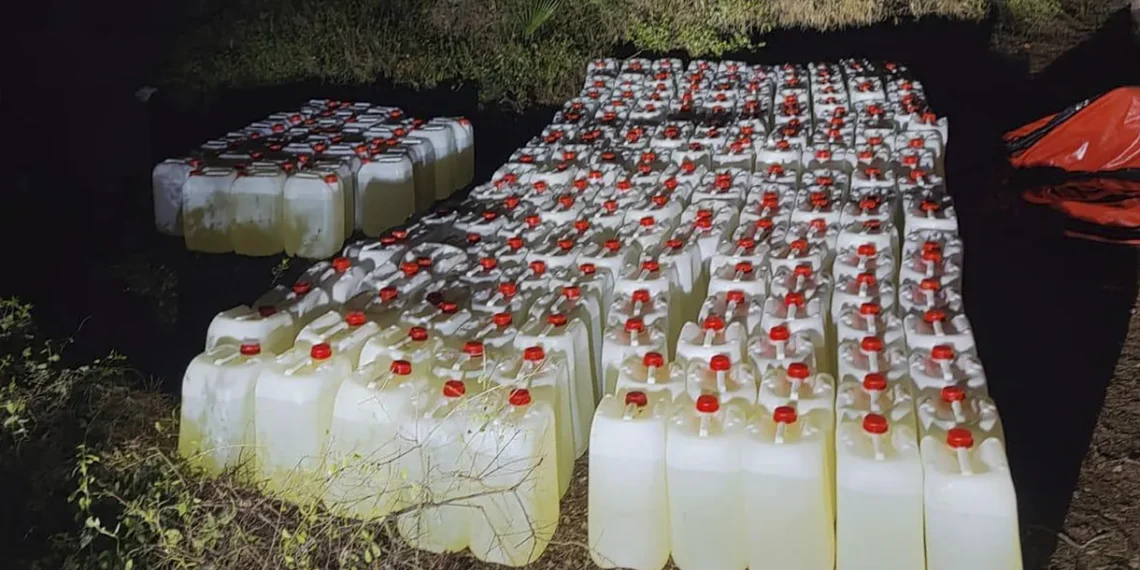 16.000 litros de gasolina de los 'narcos' robados del Palacio de Congresos de Estepona - 17088040021026.jpg 1140x570 1 Combustible intervenido en Estepona