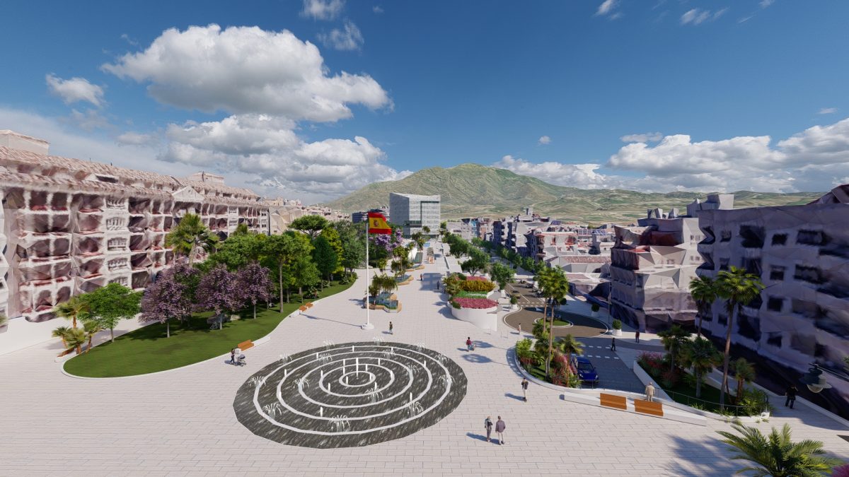 Manos a la obra para construir el gran bulevar de Estepona - AEREA FUENTE RENDONDA 1 Bulevar Parque Central Estepona,