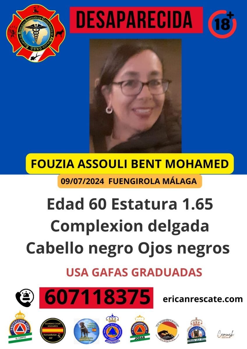 Buscan a Fouzia, una mujer de 60 años desaparecida en Fuengirola - 04db3dc3 ea60 4d36 b832 a402e5727b1b 2 Buscan a Fouzia, una mujer de 60 años desaparecida en Fuengirola - 04db3dc3 ea60 4d36 b832 a402e5727b1b 2