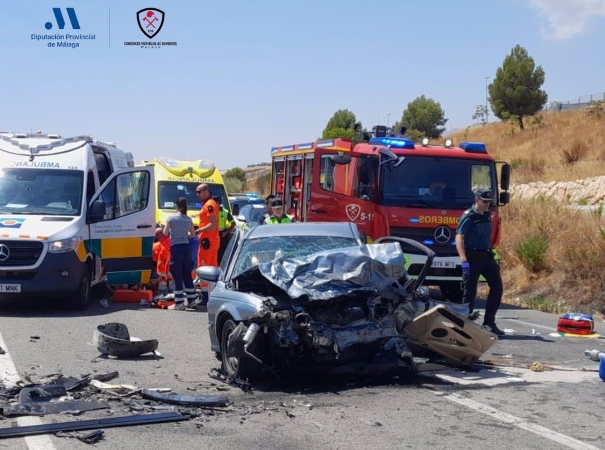 Dos fallecidos y cuatro heridos en un accidente entre dos vehículos en la A-356 en Casabermeja - Accidente mortal Casabermeja Dos fallecidos y cuatro heridos en un accidente entre dos vehículos en la A-356 en Casabermeja - Accidente mortal Casabermeja