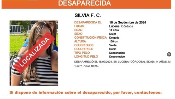 Localizan en Benalmádena a una menor desaparecida en Lucena tras escapar de un centro de protección - Captura 3 Localizan en Benalmádena a una menor desaparecida en Lucena tras escapar de un centro de protección - Captura 3