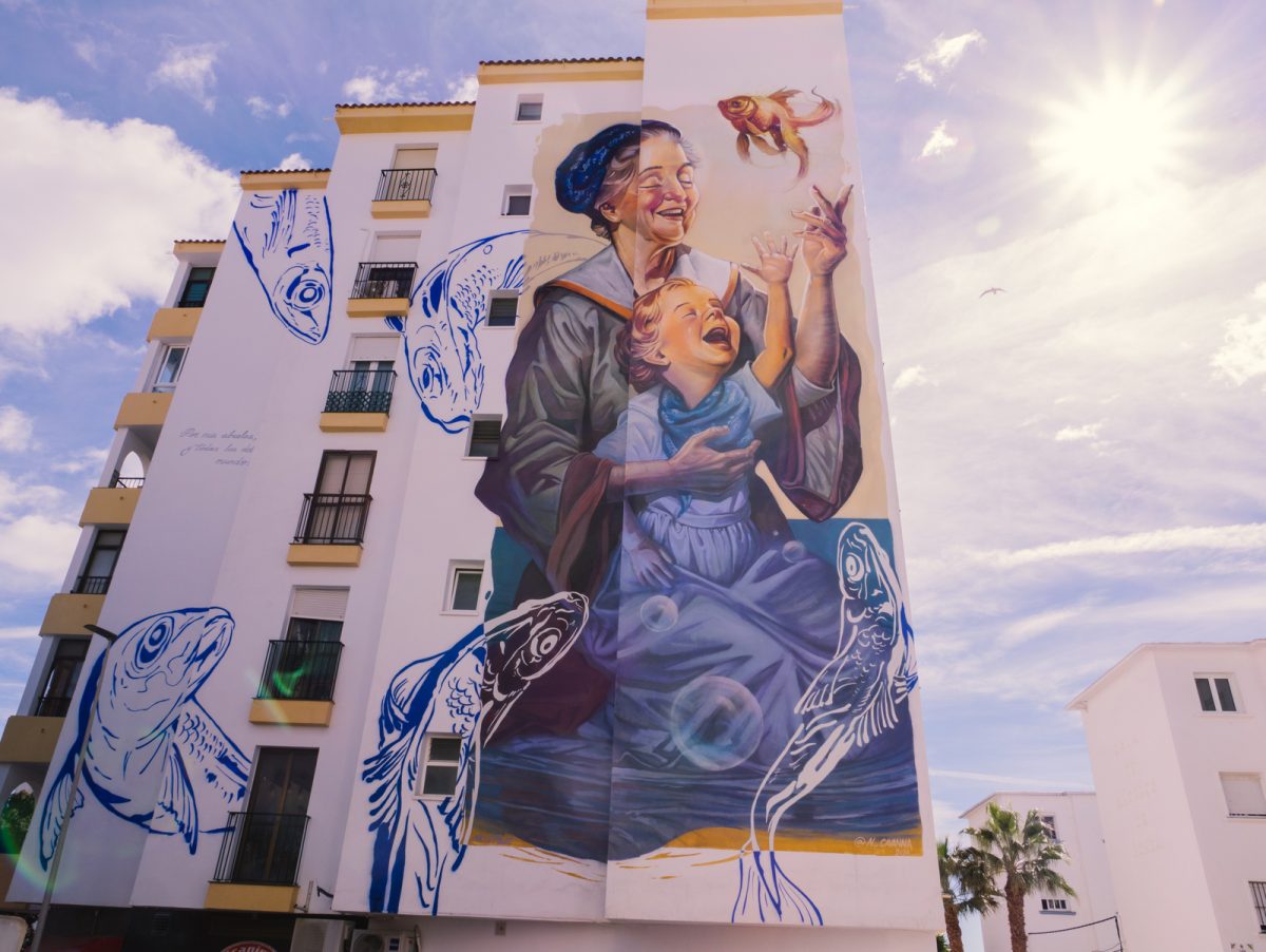 'El vínculo que nos une', la obra ganadora del Concurso de Murales de Estepona por el artista Ignacio Basave - Primer premio 'El vínculo que nos une', la obra ganadora del Concurso de Murales de Estepona por el artista Ignacio Basave - Primer premio