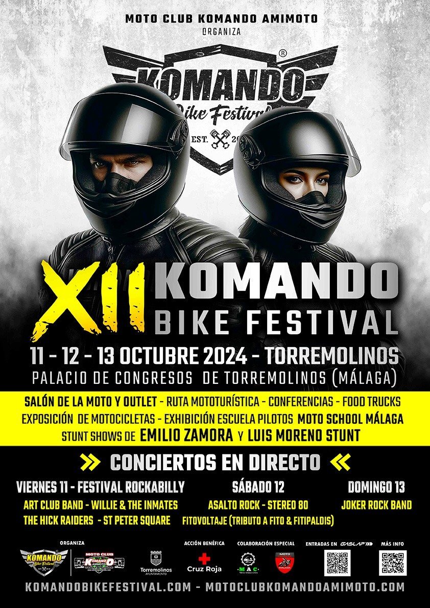 Torremolinos se llena de pasión motera con el Komando Bike Festival del 11 al 13 de Octubre - b3f8302f 632a 49f2 9063 a0f34f337cb4 Torremolinos se llena de pasión motera con el Komando Bike Festival del 11 al 13 de Octubre - b3f8302f 632a 49f2 9063 a0f34f337cb4
