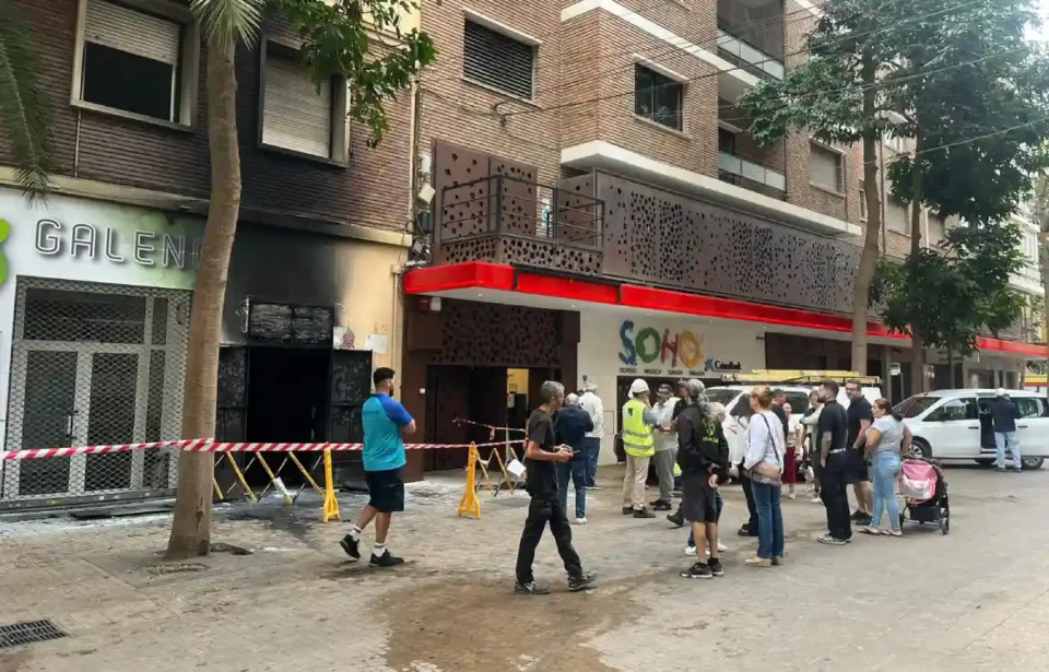 Incendio de un local junto al teatro El Soho./101 TV