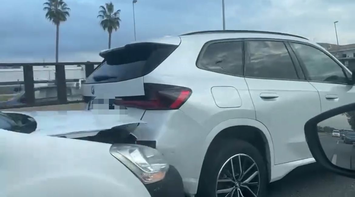 Cinco coches colisionan en la A-7 a la altura de Cancelada en Estepona - Accidente A 7 Accidente múltiple en la A-7. / Área