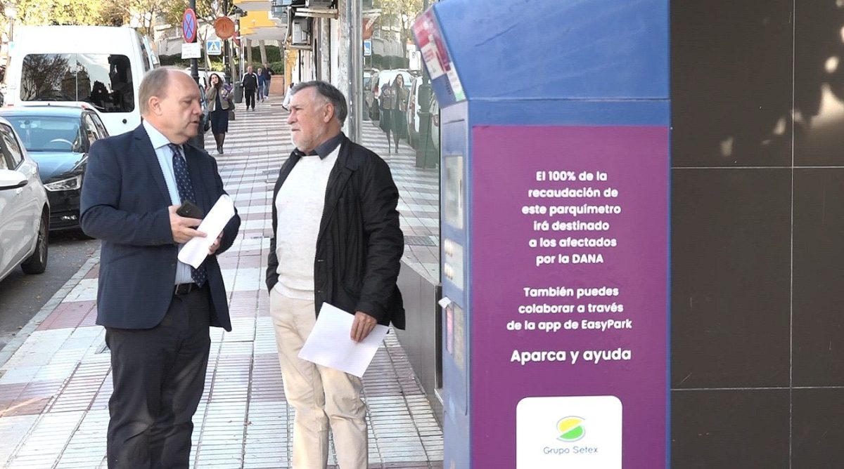 Cuatro parquímetros de Marbella destinan la recaudación a los afectados por la DANA - parquimetros Parquímetro solidario en Marbella.