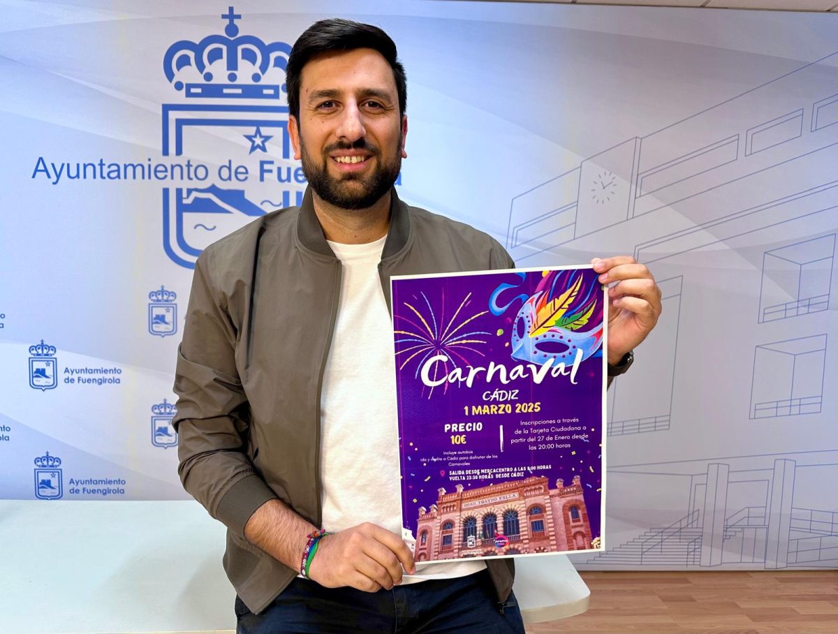 Fuengirola organiza un viaje para jóvenes al Carnaval de Cádiz para el 1 de marzo por solo 10 euros - Isaac Vargas informa del viaje al Carnaval de Cadiz Fuengirola organiza un viaje para jóvenes al Carnaval de Cádiz para el 1 de marzo por solo 10 euros - Isaac Vargas informa del viaje al Carnaval de Cadiz