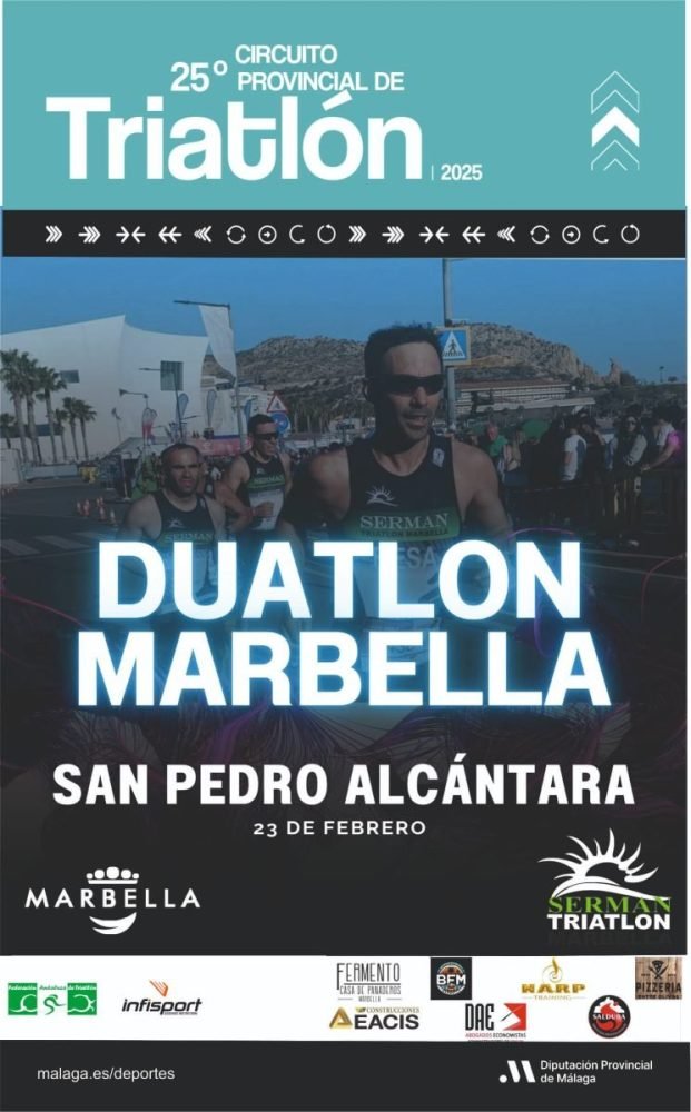 El XXIV Duatlón Ciudad de Marbella reunirá a más de 200 deportistas en una edición de récord - CARTEL DuatlonMarbella25 web El XXIV Duatlón Ciudad de Marbella reunirá a más de 200 deportistas en una edición de récord - CARTEL DuatlonMarbella25 web