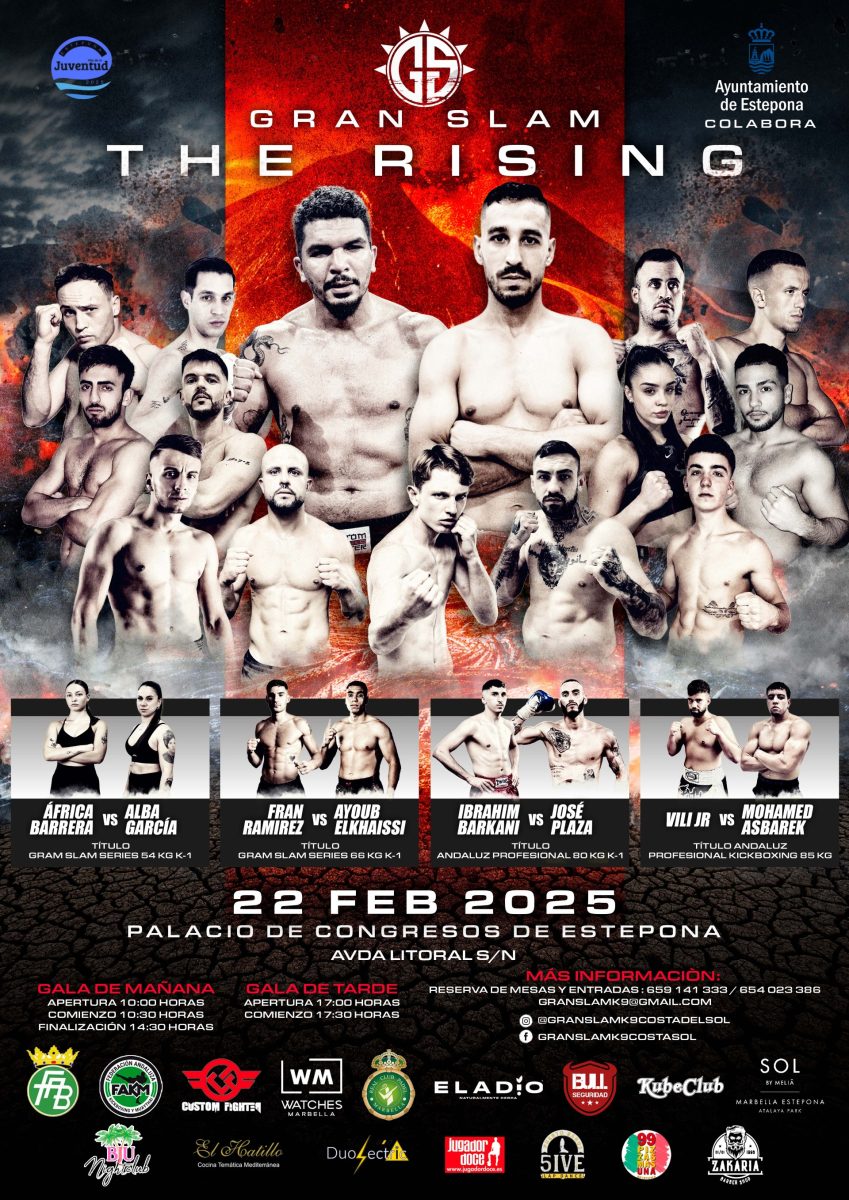El Gran Slam K-9 ‘The Rising’ regresa a Estepona con los mejores combates de K-1, Boxeo y MMA - CARTEL Gran Slam The Rising El Gran Slam K-9 ‘The Rising’ regresa a Estepona con los mejores combates de K-1, Boxeo y MMA - CARTEL Gran Slam The Rising