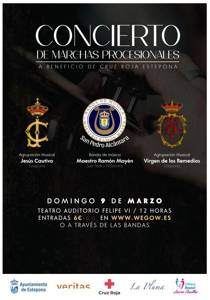 Estepona celebra el Concierto de Marchas Procesionales - Cartel Concierto Marchas EST Estepona celebra el Concierto de Marchas Procesionales - Cartel Concierto Marchas EST