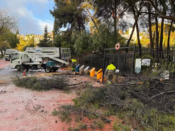 Fuengirola tras el paso de la borrasca Laurence.