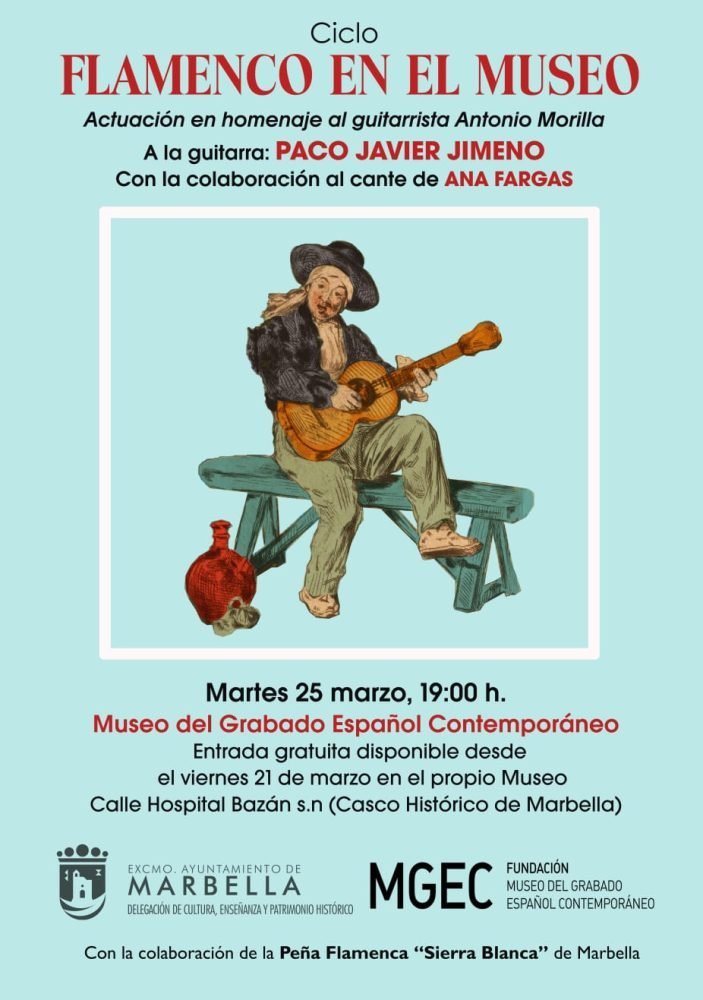 Marbella rinde homenaje a Antonio Morilla con un recital flamenco - Flamenco en el museo Marbella rinde homenaje a Antonio Morilla con un recital flamenco - Flamenco en el museo