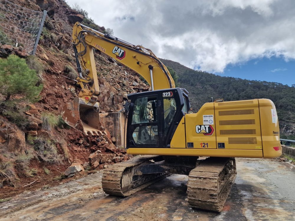 Guerra política por el corte de la A-397: El Gobierno a favor de abrir el peaje de la AP-7 si lo paga la Junta - Obras A 397 1 Guerra política por el corte de la A-397: El Gobierno a favor de abrir el peaje de la AP-7 si lo paga la Junta - Obras A 397 1