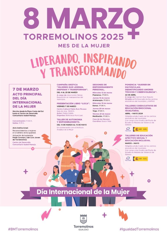 Conciertos, teatro y talleres gratuitos: Así celebrará Torremolinos el Día Internacional de la Mujer 2025 - WhatsApp Image 2025 03 06 at 10.20.25 Conciertos, teatro y talleres gratuitos: Así celebrará Torremolinos el Día Internacional de la Mujer 2025 - WhatsApp Image 2025 03 06 at 10.20.25