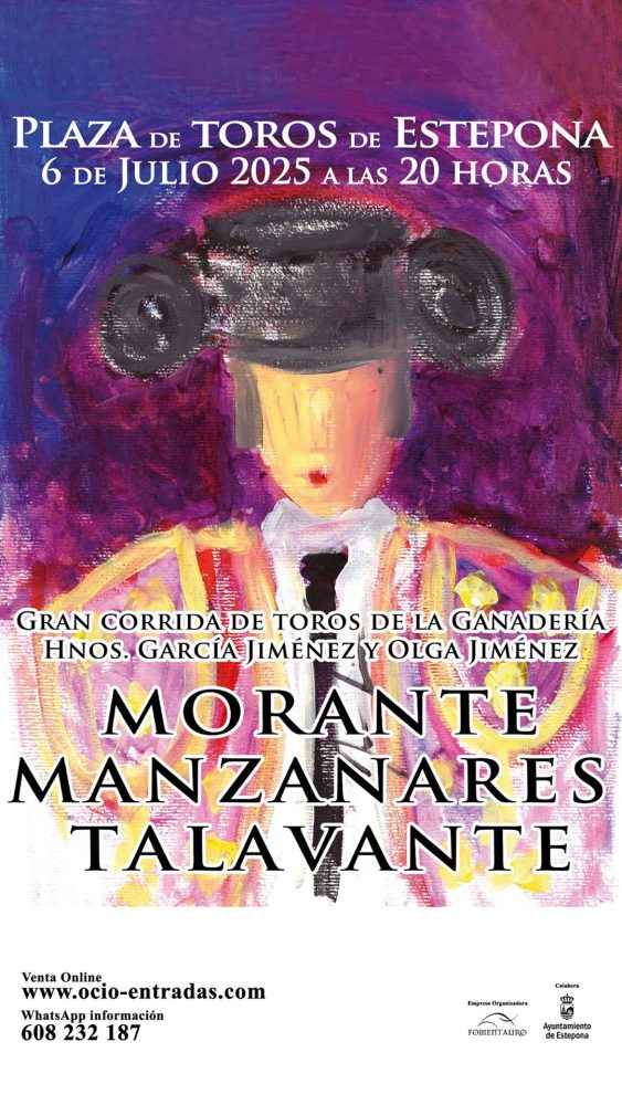 Morante regresa a la Costa del Sol: Estepona acoge una corrida de máxima categoría este 6 de julio - Cartel General Morante regresa a la Costa del Sol: Estepona acoge una corrida de máxima categoría este 6 de julio - Cartel General