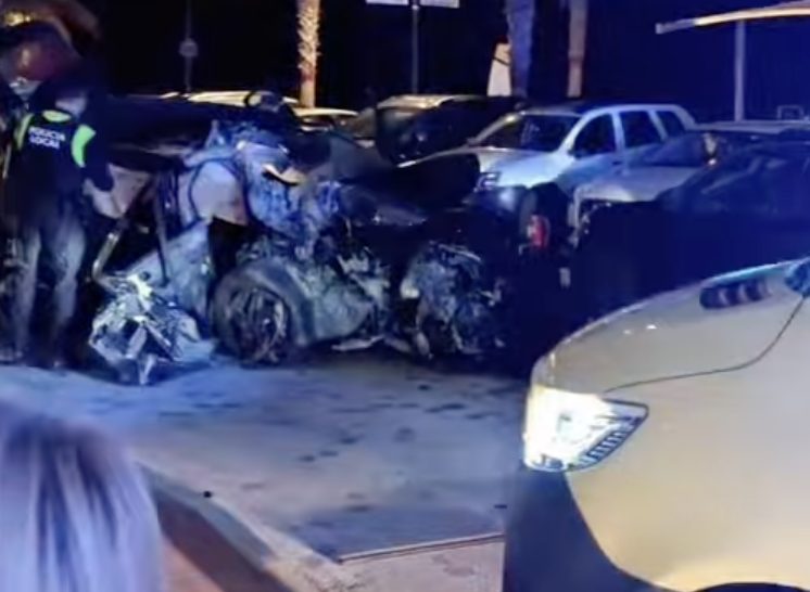 Borracha, sin carné y a toda velocidad: Detenida la presunta autora del accidente mortal de Fuengirola - accidente carvajal fuengirola Imagen del accidente. FSQ