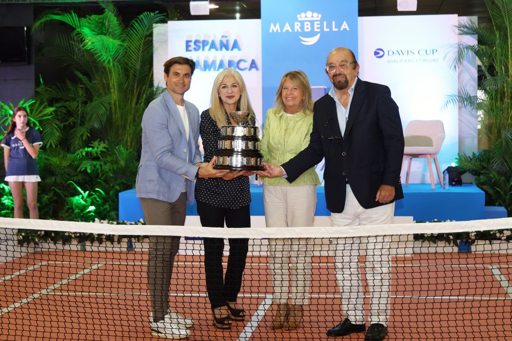 Marbella es un talismán para el tenis español: acogerá por quinta vez una eliminatoria de la Copa Davis - IMG 1604 Presentación Copa Davis en Marbella.