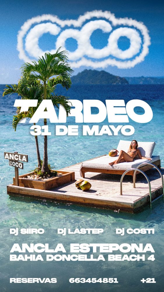Coco vuelve a Estepona el 31 de mayo con un tardeo frente al mar - w 1350 1 Coco vuelve a Estepona el 31 de mayo con un tardeo frente al mar - w 1350 1