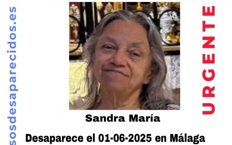 Buscan a Sandra María, desaparecida en Málaga el 1 de junio - sos desaparecidos malaga e1748931468135 Buscan a Sandra María, desaparecida en Málaga el 1 de junio - sos desaparecidos malaga e1748931468135