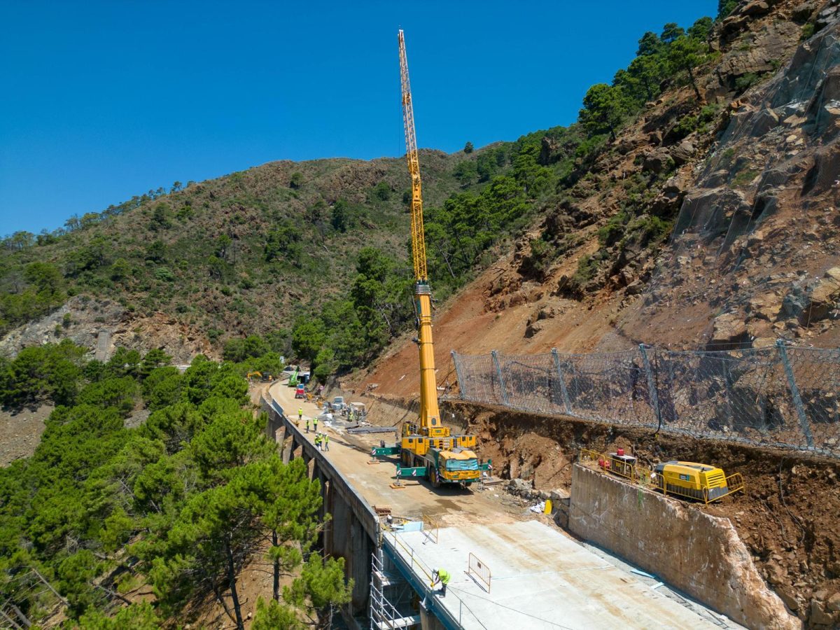 La carretera Ronda-San Pedro reabre antes de lo esperado tras acortar plazos en las obras de emergencia - A 397 Ronda San Pedro 2 Obras Carretera A-397 Ronda San Pedro