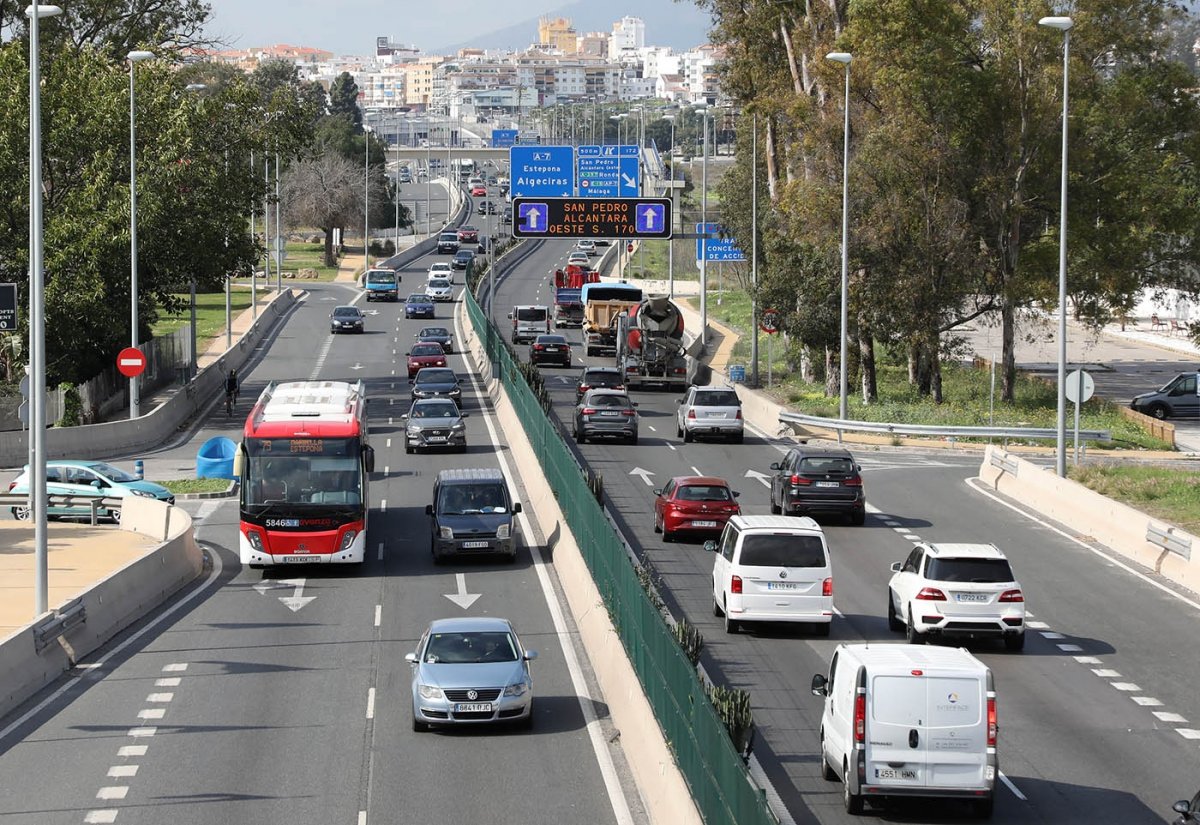 Formalizado el estudio para mejorar la A-7 entre Torremolinos y Torreguadiaro por casi 700 mil euros - Autovia A 7 Marbella San Pedro Autovía A-7 Marbella San Pedro.