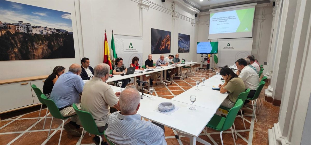 La Junta implementa en Málaga iniciativas participativas "pioneras" para la gestión de entornos naturales - Consejo Medio Ambiente El delegado territorial de Sostenibilidad y Medio Ambiente, José Antonio Víquez, en la Comisión Provincial de Sostenibilidad